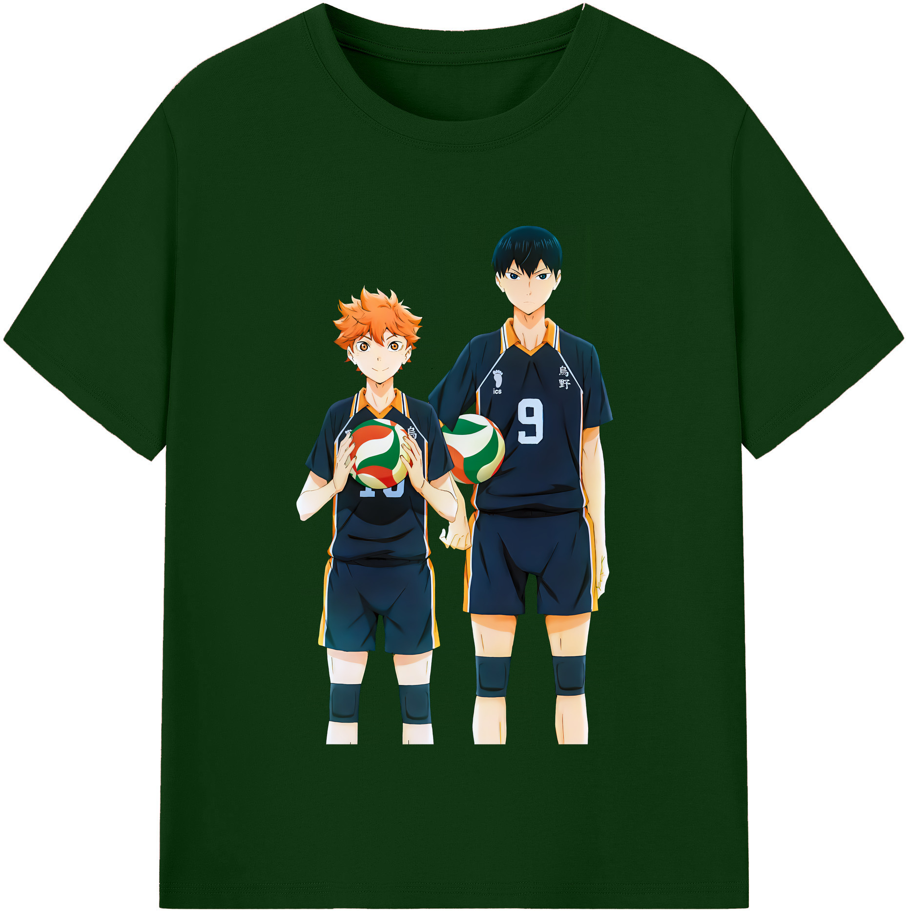 （画像用） ハイキュー!! Haikyu!! 綿100％半袖Tシャツ（フロントプリント）